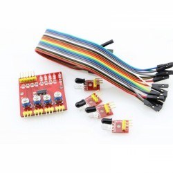 4'lü Çizgi İzleyen Sensör Seti - 4 Way Tracking Module
