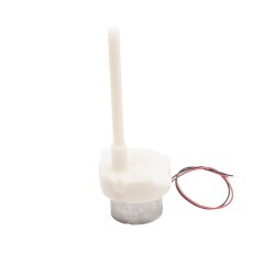 6V 10RPM  Uzun milli Plastik Dişli Redüktörlü Motor