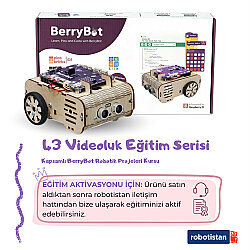 BerryBot Kodlanabilir Eğitim Robotu (43 Videoluk Eğitim Serisi Dahil)