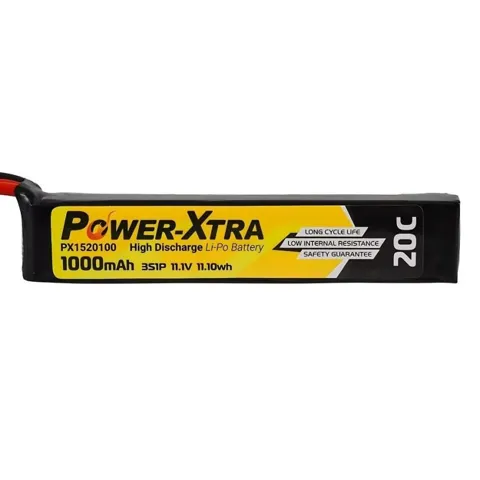 Power-Xtra PX1520100 3S1P 11.1V 1000mAh Li-Po Pil - 20C