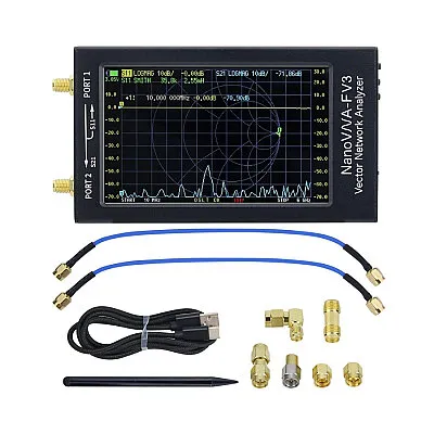 NanoVNA-F V3 1MHz-6GHz Vektör Ağ Spektrum Analizörü