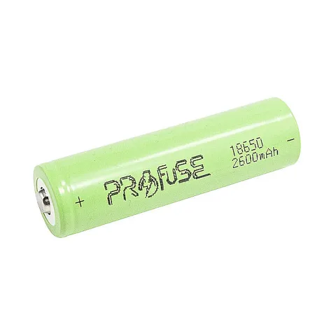 18650 3.7 V 2600mAh Li-ion Şarjlı Pil - Kutup Başlı