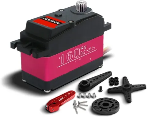 DSSERVO DS51160 Pro 160KG Su Geçirmez Dijital Servo Motor 180° 185kg /0.19s/25.2