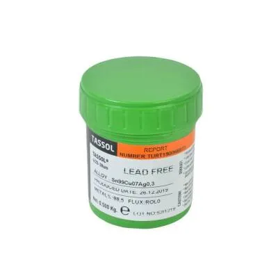 Tassol Kurşunsuz Krem Lehim 500gr (Sn99Cu07Ag0,3)