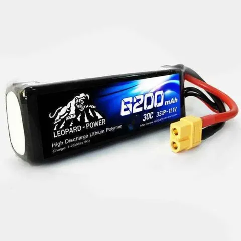 3s 6200mah 30C Lipo Batarya 11.1V Pil