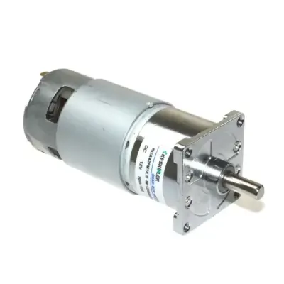 KGA42 12V 60Rpm 42mm Redüktörlü Kare Flanşlı Uzun 775 DC Motor