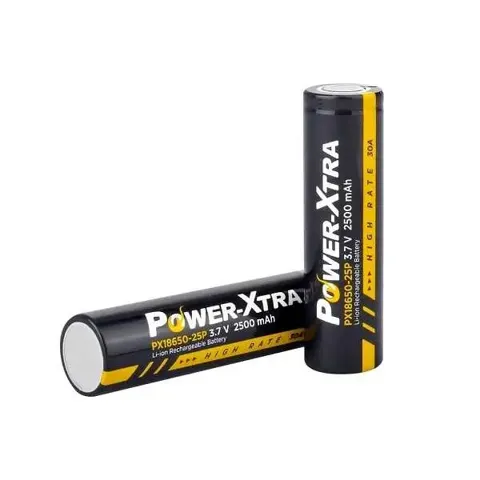 Power-Xtra PX18650-25P - 3.7V 2500 mAh Li-ion Şarjlı Pil - 12C