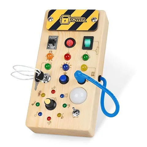 Montessori Ahşap Power Busy Board