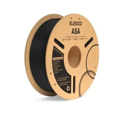 Elegoo 1.75mm ASA Filament - Siyah, 1kg