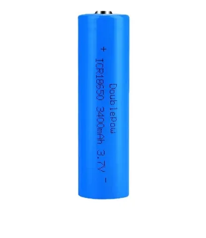 Doublepow 3.7V 3400mAh 18650 Li-ion Şarjlı Pil Başlı