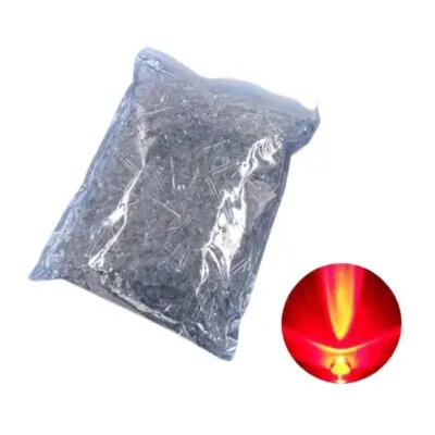 Şeffaf Kırmızı Led - 5mm - 1000 Adet