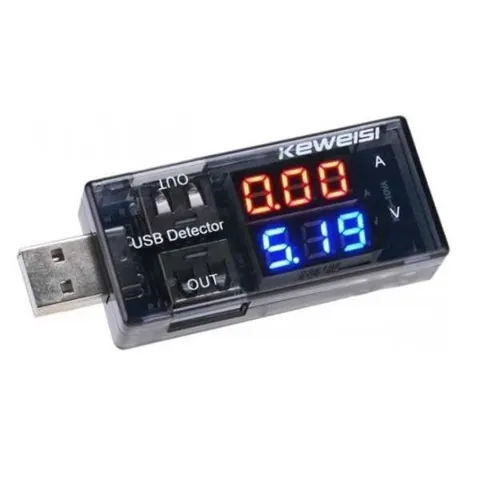 USB Akım ve Gerilim Göstergesi - 2 USB Çıkışlı