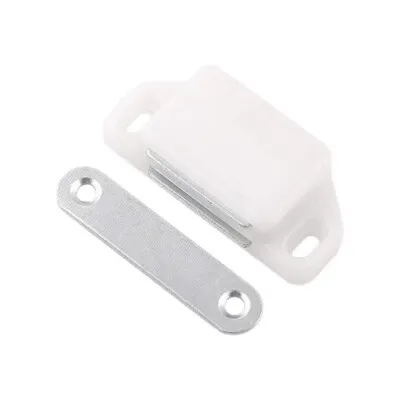 Mıknatıslı Plastik Mobilya Kapak Kilidi 36x25x15mm - Beyaz