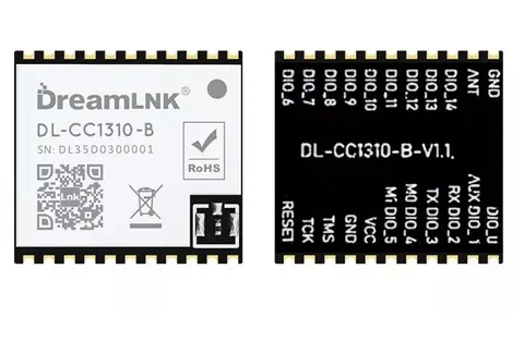 DL-CC1310-B433, 433MHz Wireless Transparent, SoC Transceiver Module, TI CC1310 Chip