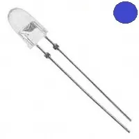 5mm Şeffaf LED - Mavi