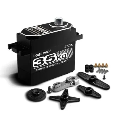 BLS3235 35kg Fırçasız Su Geçirmez IP67 Metal Dişli Dijital Servo Motor - 180°