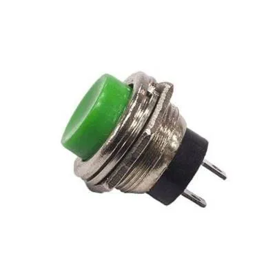 PBS26 16mm Push Buton - Yeşil