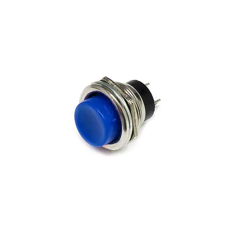 16mm Metal Basmalı Buton Mavi