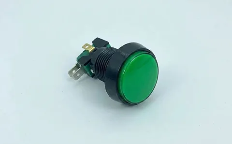 43mm LED Arcade Basmalı Buton Yeşil