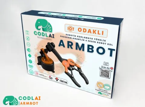 Codlai ArmBot Lite Programlanabilir 4 Eksen Robotik Kol (Elektronik Set)