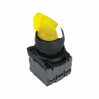 ISP-AK125B5 24V Sarı Işıklı Mandal Buton