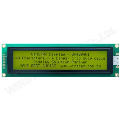 40x4 Karakter LCD Ekran - Yeşil Üzerine Siyah, STN YG Pozitif, 5V