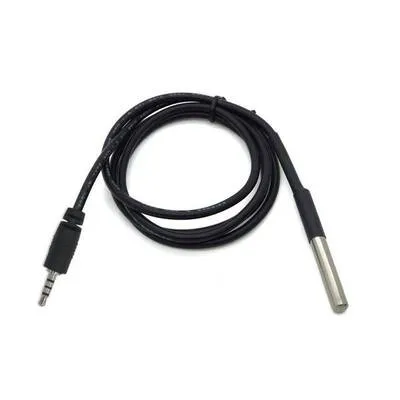 Su Geçirmez Isı Sensörü 2.5 mm Audio Jack-Jak DS18B20