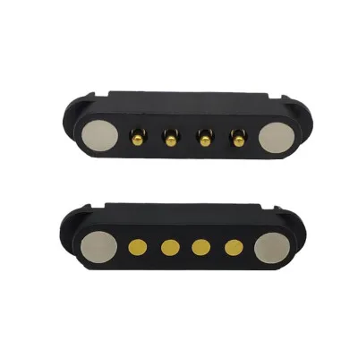 4-Pin 2.54mm Pogo Pin Manyetik Konnektör Takımı