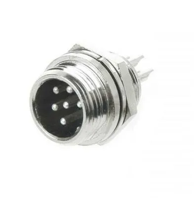 Mike Konnektör 5-Pin 12mm - Erkek