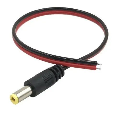 2.1mm Erkek Jack-Jak 20cm Kablolu