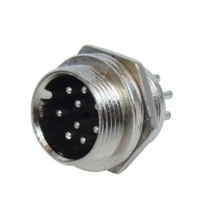 Mike Konnektör 8-Pin 16mm - Erkek