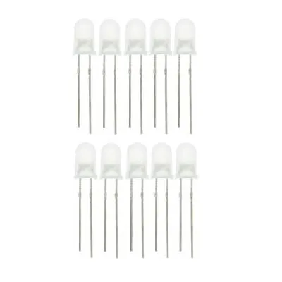 Mat Beyaz Led - 5mm - 10 Adet