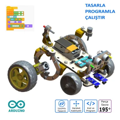 Probus Mod-1 Kodlanabilir Eğitim Robotu Demonte