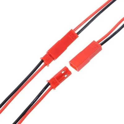 JST 2.25mm Soketli Lipo Pil Kablosu -  Erkek / Dişi Set, 2 pin