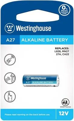 Westinghouse A27 Alkalin Pil - 12V,  MN27, 1 Adet