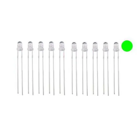 3 mm Şeffaf Yeşil Led Paketi
