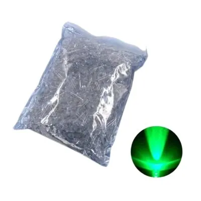 Şeffaf Yeşil Led - 5mm - 1000 Adet