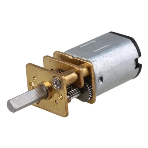 10:1 6V 3000 RPM Karbon Fırçalı Redüktörlü Mikro DC Motor