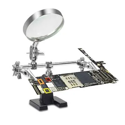 Üçüncü El Mercekli Elektronik PCB-Kart Tutucu Büyüteçli