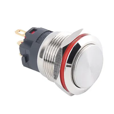 WD19A-G1 19mm Çıkık Yaylı Metal Buton