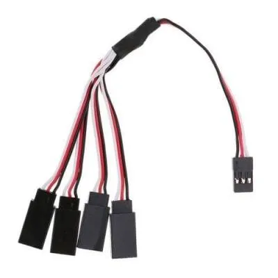 Y Tipi Servo Kablosu 15cm - 1JR Erkek 4 Futaba Dişi