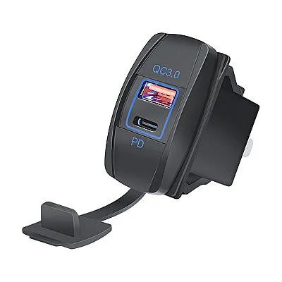 DS2013-L-P21 12-24V PD3.0 Type-C + QC3.0 USB Şarj Soketi