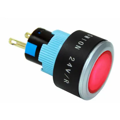 22mm Sarı Sinyal Lambası 2P  (Led Voltajı 10-24v)