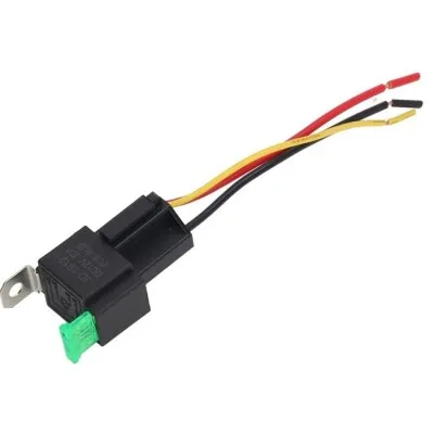 JD1912 12V 30A 4-Pin Otomotiv Rölesi - Kablo Soketli