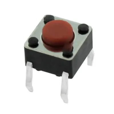 Tact Switch (Buton) 6x6, 4.3mm - THT - 250gf ( 4 Bacaklı ) - Connfly