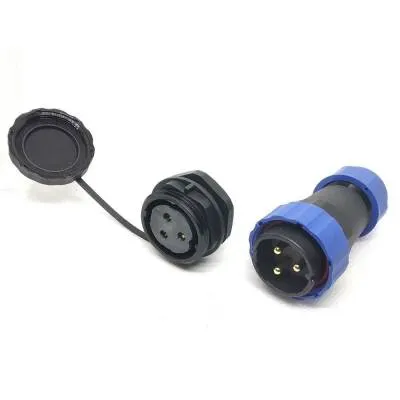 SD28 3 Pin 28mm Su Geçirmez Konnektör Takımı - Panel Tipi
