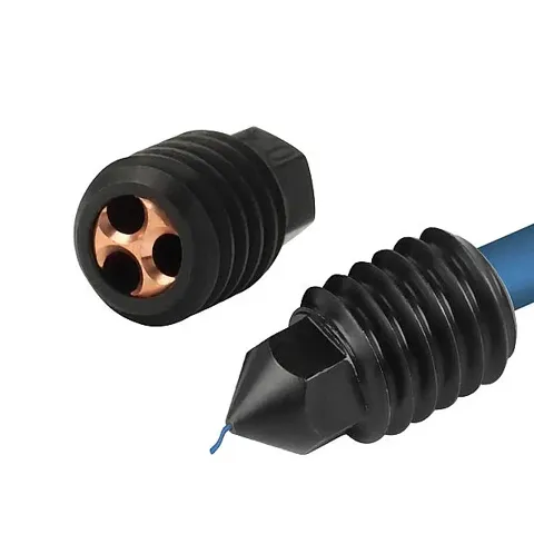 Bambu Lab X1/P1P Uyumlu Yükseltilmiş Hotend için 3 Delikli CHT Sertleştirilmiş Çelik Nozzle (0.4 mm)