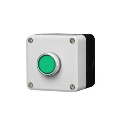 Tekli Push Buton Kutusu - Yeşil