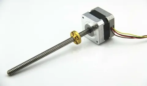 30 cm Vidalı Mil Step Motor Nema 17 - Stepper Motor With 30 cm