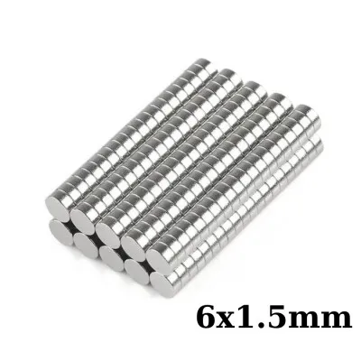 6x1.5mm Neodyum Güçlü Mıknatıs - Neodim Magnet